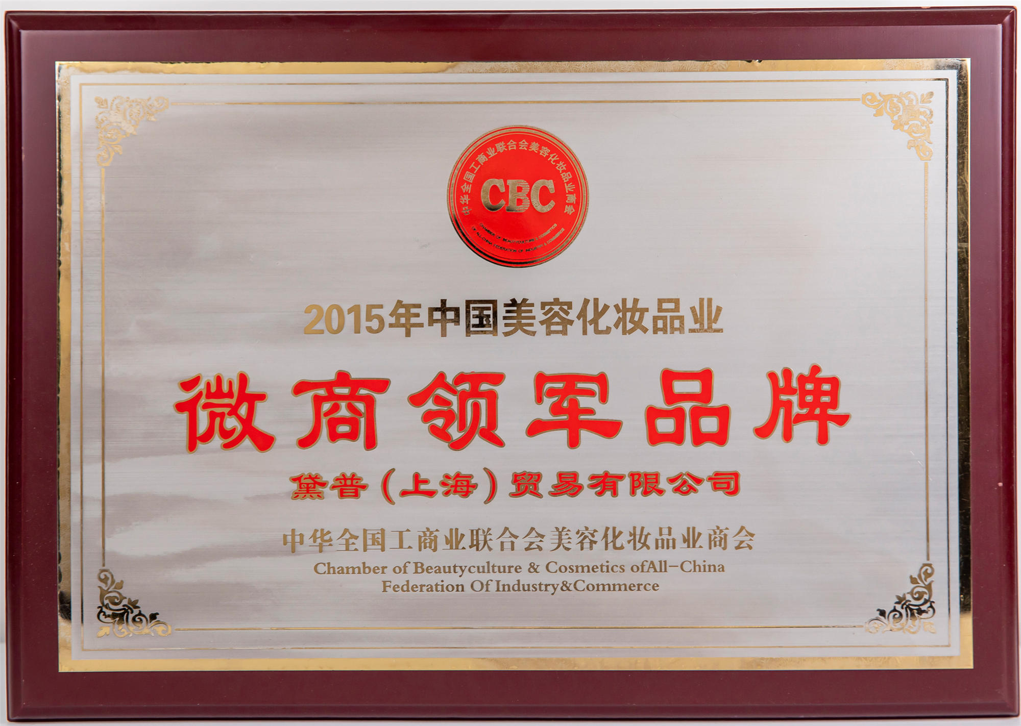 2015年中國美容化妝品業(yè)微商領(lǐng)軍品牌